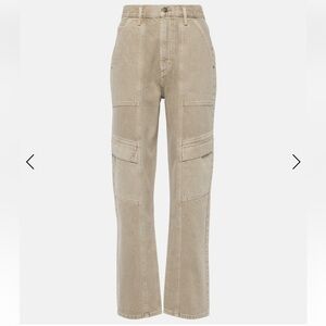 AGOLDE | Cooper high-rise cargo jeans camel brown size 25